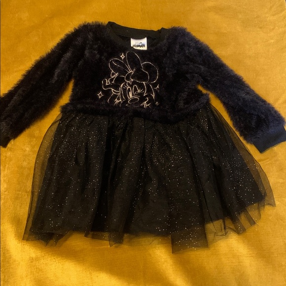 Disney Black Fuzzy Dress - Picture 3 of 5
